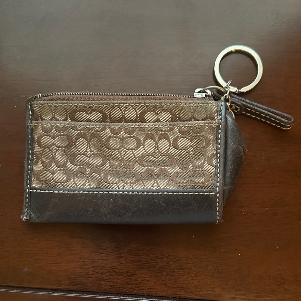 Coach Card Holder and key chain